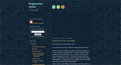 Desktop Screenshot of engineeredjeans.blogspot.com