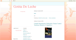 Desktop Screenshot of gotita-de-leche.blogspot.com