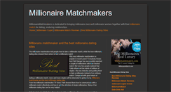 Desktop Screenshot of millionairematchmakers.blogspot.com