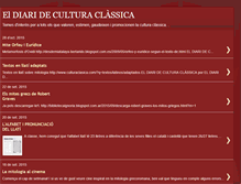 Tablet Screenshot of eldiarideculturaclassica.blogspot.com
