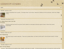 Tablet Screenshot of giddyupgumbo.blogspot.com