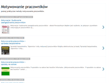 Tablet Screenshot of motywowanie-pracownikow.blogspot.com