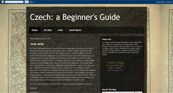 Desktop Screenshot of czechbeginnersguide.blogspot.com