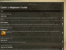 Tablet Screenshot of czechbeginnersguide.blogspot.com