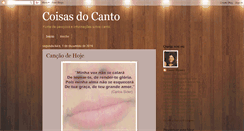 Desktop Screenshot of coisasdocanto.blogspot.com