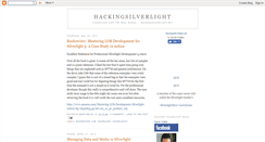 Desktop Screenshot of hackingsilverlight.blogspot.com