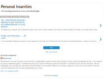 Tablet Screenshot of personalinsanities.blogspot.com