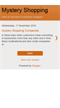 Mobile Screenshot of mymysteryshopping.blogspot.com