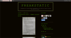 Desktop Screenshot of freakstatic.blogspot.com