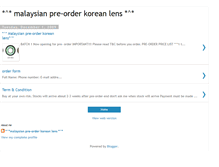 Tablet Screenshot of malaysianpre-orderkoreanlens.blogspot.com