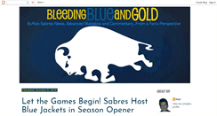 Desktop Screenshot of bleedingblueandgold.blogspot.com