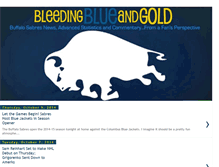 Tablet Screenshot of bleedingblueandgold.blogspot.com
