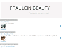 Tablet Screenshot of fraeulein-beauty.blogspot.com