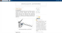 Desktop Screenshot of instalacje-antenowe.blogspot.com