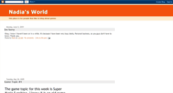 Desktop Screenshot of nadiasgameblog.blogspot.com