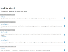 Tablet Screenshot of nadiasgameblog.blogspot.com