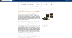 Desktop Screenshot of lowercholesterol.blogspot.com