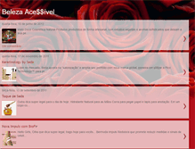 Tablet Screenshot of belezaacessivel.blogspot.com