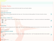 Tablet Screenshot of couturesales.blogspot.com