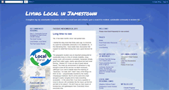 Desktop Screenshot of livinglocalinjamestown.blogspot.com