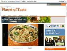 Tablet Screenshot of planetoftaste.blogspot.com