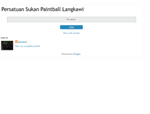 Tablet Screenshot of langkawipaintballers.blogspot.com