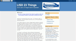 Desktop Screenshot of lisd23things.blogspot.com