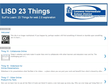 Tablet Screenshot of lisd23things.blogspot.com