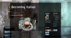 Desktop Screenshot of becomingitalian.blogspot.com