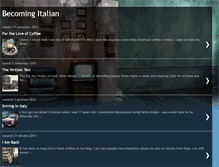 Tablet Screenshot of becomingitalian.blogspot.com