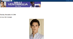 Desktop Screenshot of milo-ventimiglia.blogspot.com