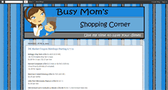 Desktop Screenshot of busymomsshoppingcorner.blogspot.com