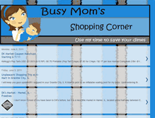 Tablet Screenshot of busymomsshoppingcorner.blogspot.com