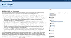 Desktop Screenshot of mehr-freiheit.blogspot.com