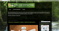 Desktop Screenshot of evolucaosustentavel.blogspot.com