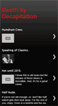 Mobile Screenshot of deathbydecapitation.blogspot.com