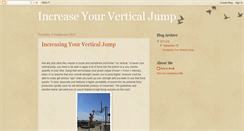 Desktop Screenshot of increasingyourverticaljump.blogspot.com