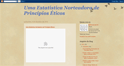 Desktop Screenshot of estatisticacomprincipioseticos.blogspot.com