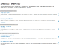Tablet Screenshot of analyticalchem.blogspot.com