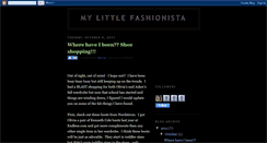 Desktop Screenshot of mylittlefashionista.blogspot.com