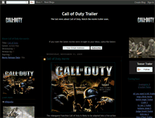 Tablet Screenshot of call-of-duty-trailer.blogspot.com
