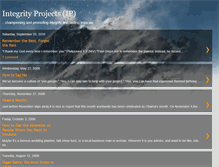 Tablet Screenshot of integrityprojects.blogspot.com