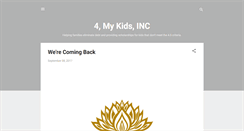 Desktop Screenshot of 4mykidsinc.blogspot.com