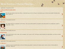 Tablet Screenshot of meusescritoseoutraspalavras.blogspot.com