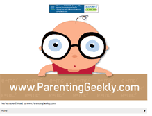 Tablet Screenshot of parentinggeekly.blogspot.com