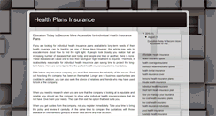 Desktop Screenshot of health-plansinsurance.blogspot.com