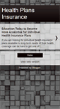 Mobile Screenshot of health-plansinsurance.blogspot.com