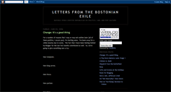 Desktop Screenshot of bostonianexile.blogspot.com