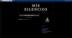 Desktop Screenshot of mis-silencios.blogspot.com