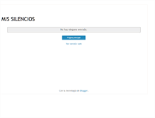 Tablet Screenshot of mis-silencios.blogspot.com